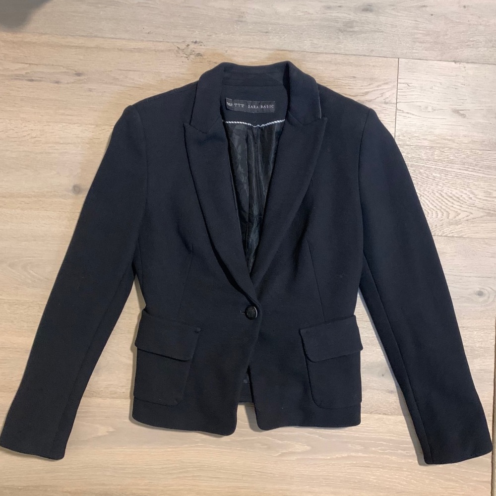 Women’s Black ZARA Fitted Blazer Size Small